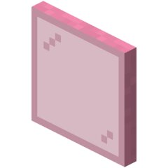 Розовая стеклянная панель в Майнкрафте