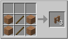 How to craft jungle fence in Minecraft