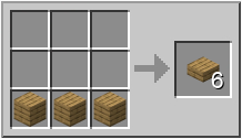 How to craft oak slab in Minecraft