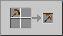 How to craft crafting pickaxe in Minecraft