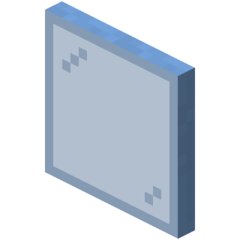 Голубая стеклянная панель в Майнкрафте