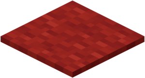 Красный ковёр в Майнкрафте