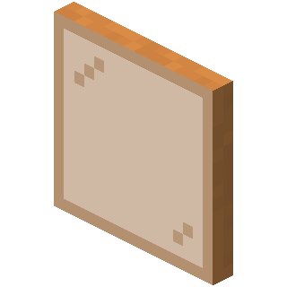 Оранжевая стеклянная панель в Майнкрафте