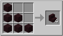 How to craft nether brick stairs in Minecraft
