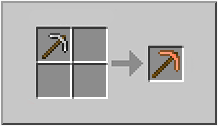 How to craft crafting pickaxe in Minecraft