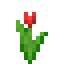 Красный тюльпан в Майнкрафт