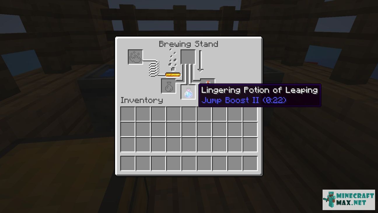 Lingering Potion of Leaping II in Minecraft | Screenshot 1