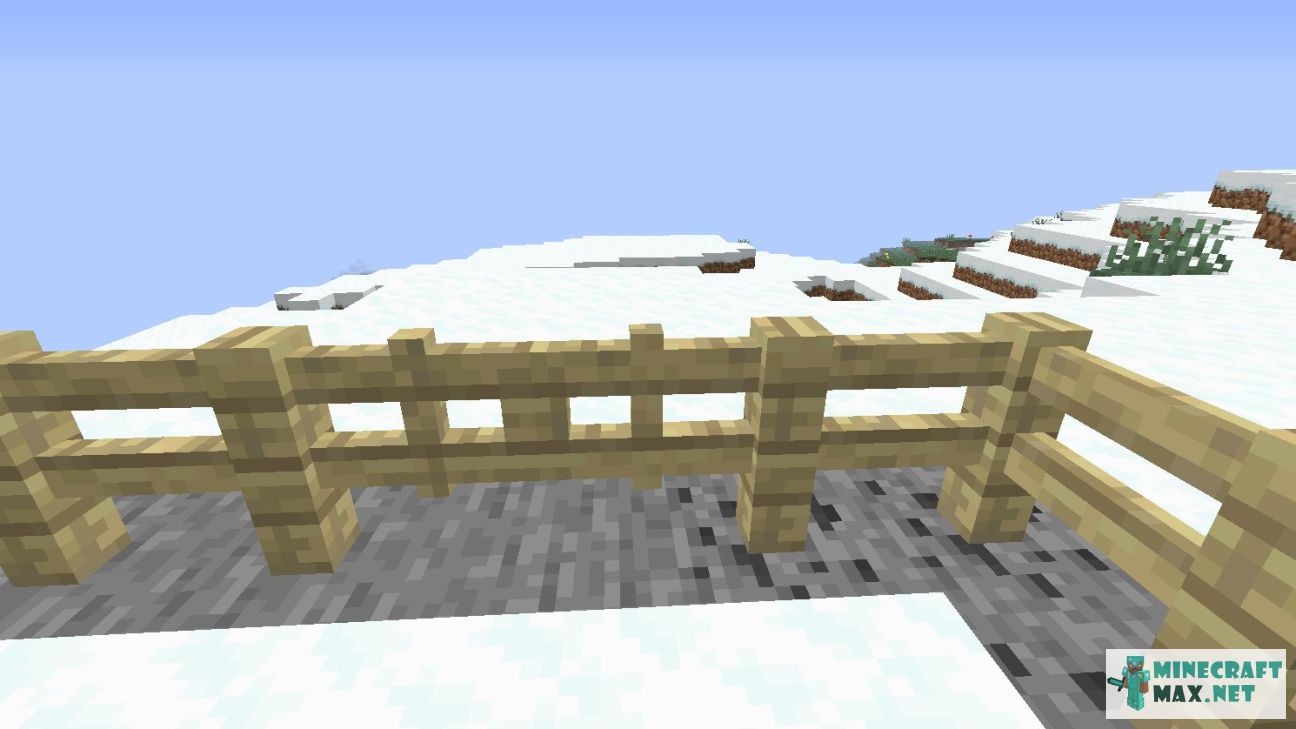Birch Fence Gate in Minecraft | Screenshot 2