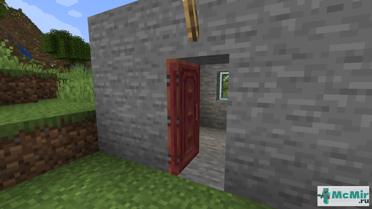 Как сделать мангровая дверь в Майнкрафт | Screenshot 2