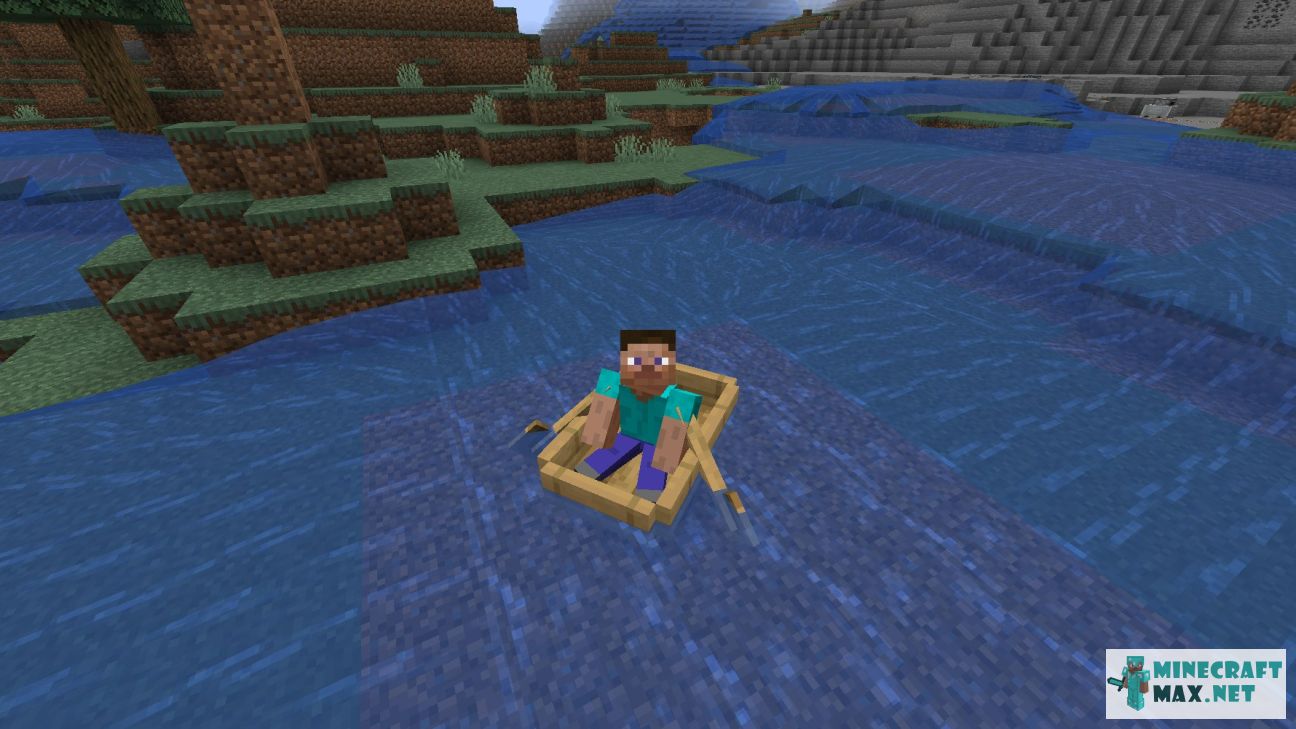 Oak Boat in Minecraft | Screenshot 2